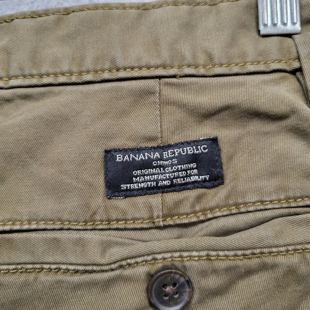 Banana Republic Men Pants 29X32 Khaki Chino Twill READ